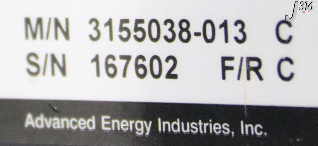 オーダー専用ページ 28746 ADVANCED ENERGY RFDS 2000-2V RF GENERATOR, 1345503-00